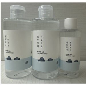 Round Lab 1025 Dokdo Toner 3-Pack (1x 3oz & 2x 6oz) Made in Korea Gentle NWOB